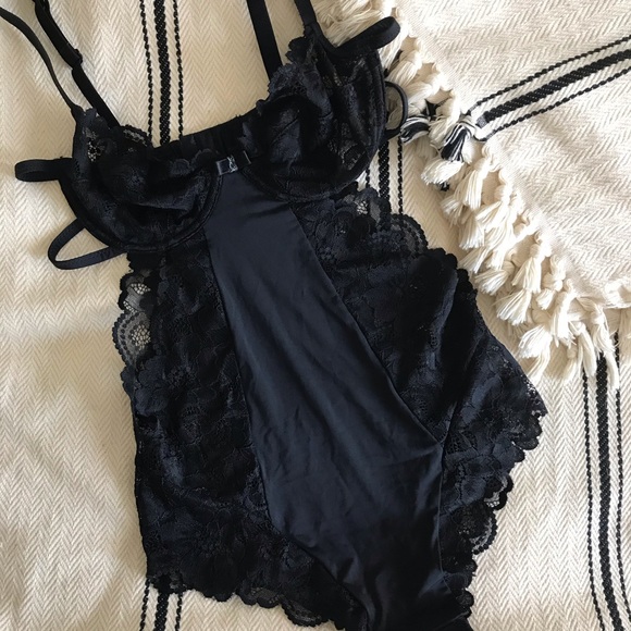 Blush “Smolder” Underwire Teddy Bodysuit, XS - Picture 9 of 13